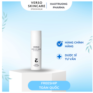 Verso Super Eye Serum – Serum Dưỡng Mắt Retinol 8 Giảm Thâm, Bọng Mắt & Ngừa Lão Hóa Vùng Mắt 15ml