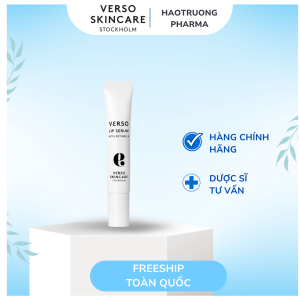 Verso Lip Serum – Serum Dưỡng Môi Retinol 8 Cấp Ẩm, Làm Mịn, Trẻ Hóa Môi Nứt Nẻ 15ml