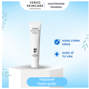 Verso Natural Glow – Kem Dưỡng Ngày Làm Sáng Da Tự Nhiên, Cấp Ẩm Nhẹ, Cho Làn Da Rạng Rỡ 40ml