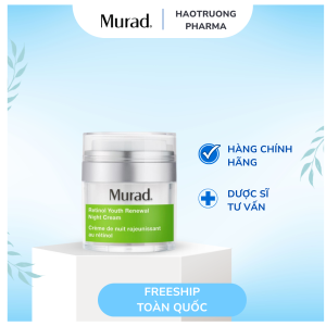 Murad Retinol Youth Renewal Night Cream - Kem tái tạo trẻ hoá da ban đêm