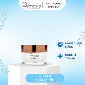 Kem dưỡng phục hồi làn da mặt và vùng cổ OSMOSIS ENRICH Smoothing Face & Neck Cream 30ml
