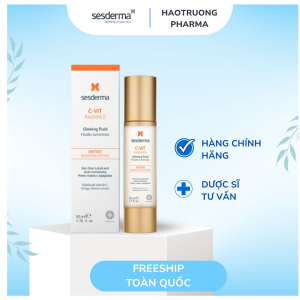 Sesderma C-VIT Radiance Glowing Fluid 50ml – Sữa Dưỡng Làm Sáng Da, Dưỡng Ẩm & Chống Oxy Hóa