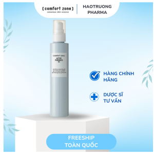 COMFORT ZONE ACTIVE PURENESS GEL: Gel Làm Sạch & Thanh Lọc Da, Kiểm Soát Dầu & Mụn