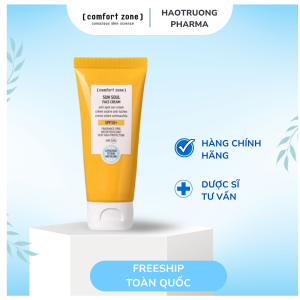 COMFORT ZONE SUN SOUL FACE CREAM SPF50+: Kem Chống Nắng Dịu Nhẹ - Bảo Vệ Toàn Diện & Ngừa Lão Hóa