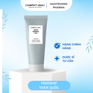 COMFORT ZONE ACTIVE PURENESS MASK: Mặt Nạ Đất Sét - Thanh Lọc & Kiểm Soát Dầu Nhờn Cho Da Mụn
