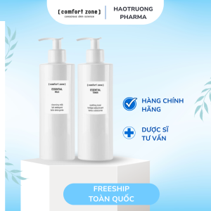 COMFORT ZONE ESSENTIAL MAX SIZE KIT – BỘ SẢN PHẨM LÀM SẠCH DA ESSENTIAL MILK 380ML & ESSENTIAL TONER 380ML