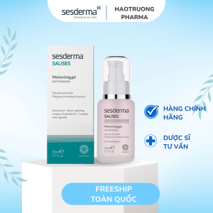 Sesderma Salises Moisturizing Gel 50ml – Gel Dưỡng Kiềm Dầu & Làm Mịn Da Dầu Mụn 50ml