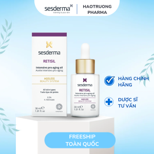 Sesderma Retisil Intensive Pro-Aging Oil 30ml – Dầu Dưỡng HPR Giảm Nếp Nhăn, Chống Lão Hóa, Làm Mịn Da