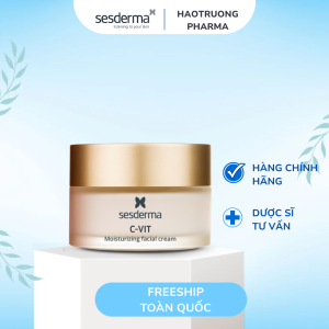 Sesderma C-VIT Moisturizing Facial Cream – Kem Dưỡng Ẩm & Làm Sáng Da Hỗ Trợ Mờ Thâm 50ml
