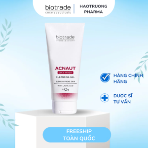 Biotrade Acnaut Oxy Wash Cleansing Gel 200ml - Sữa Rửa Mặt Cho Da Dầu Mụn
