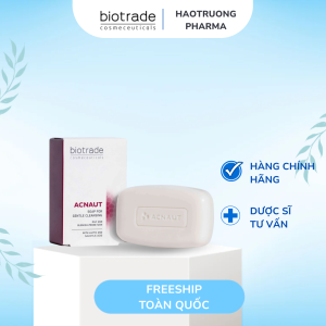 Biotrade Acnaut Soap For Gentle Cleansing 100gr – Xà Phòng Y Tế Trị Mụn Lưng & Viêm Nang Lông